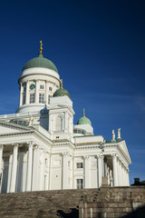 Helsinki city cathedral in senate square finland