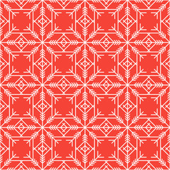 Seamless colored snowflakes  pattern. Vector.