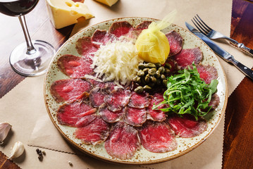 meat carpaccio