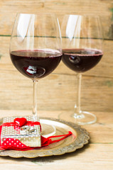 Saint Valentines day in vintage style