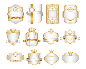 Templates. Royal vintage label. set