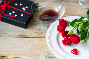 Saint Valentines day in vintage style