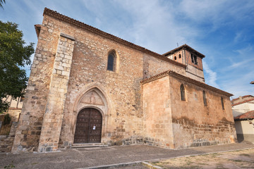 Old medieval church Saint Thomas in the ancient medieval village