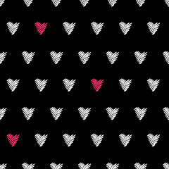 Seamless heart pattern