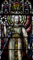 Jesus Christ in stained glass (Apocalypse)