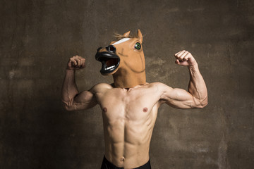 fitness horseface training something muscles