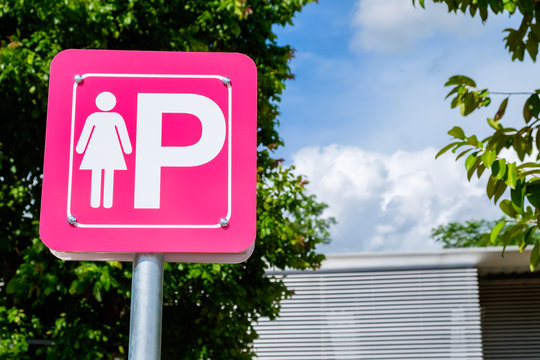 Female Parking Sign