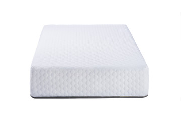 Orthopedic soft mattress for sleeping isolated on white background