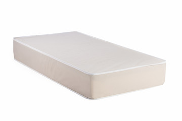 Fototapeta premium Orthopedic soft mattress for sleeping isolated on white background