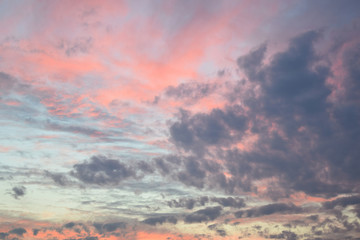 Fototapeta premium The sky at sunset.