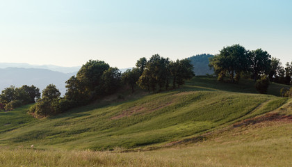 Italian countryside landscape in Tuscany