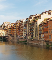 Embankment on the River Arno in Florence Italy