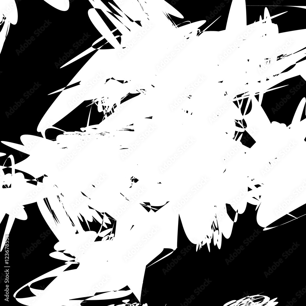 Leinwandbilder Abstract art composition with random, chaotic pattern