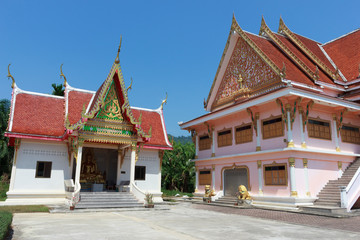 black monk temple in the south of Thailand