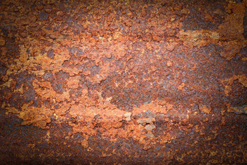 Rusty metal texture or rusty metal background. Grunge retro vintage of rusty metal plate for design with copy space for text or image.