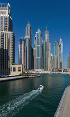 Fototapeta na wymiar General view of the Dubai Marina UAE