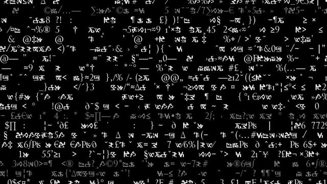 Video Background 1148: A screen of scrolling formula, algebra and code.