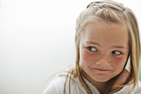 Mischievous young girl.