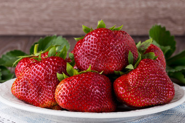red ripe strawberries