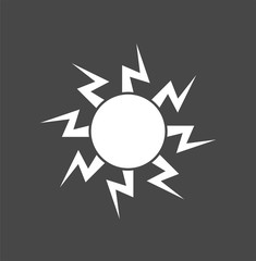Vector sun symbol