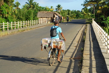 Cycliste africain