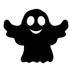 Silhouette ghost Halloween party