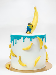 unusual cake on a white background
