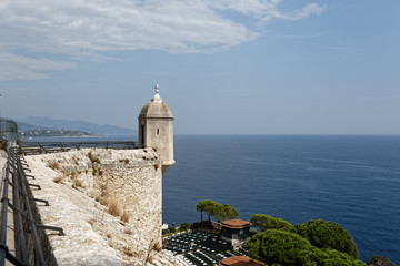 Mer M&eacute;diterran&eacute;e vue du Rocher de la principaut&eacute; de Monaco
