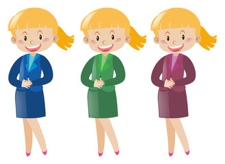 Women in business clothes