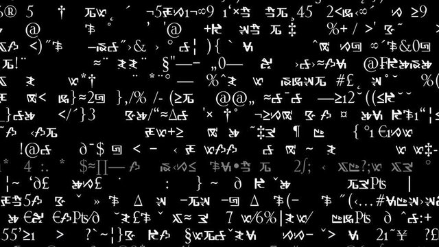 Video Background 1149: A screen of scrolling formula, algebra and code.