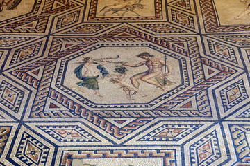 Ancient Roman Dionysus mosaic