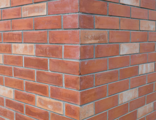 Corner of brick wall