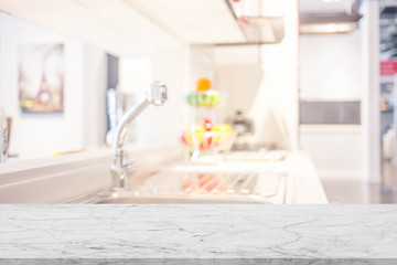 Blur Kitchen Room of The Background (Kitchen foom for use backgr