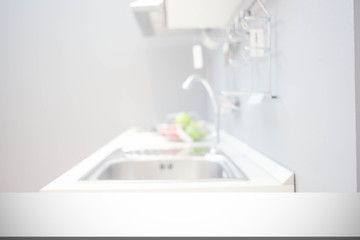 Blur Kitchen Room of The Background