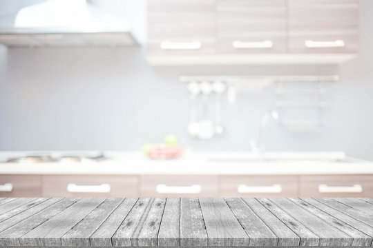 Blur Kitchen Room of The Background