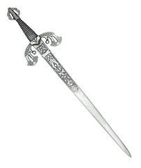 Beautiful sword isolated on a white background - 123693745