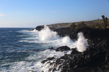 vague littoral ile réunion