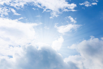 Clouds with blue sky