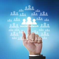  virtual icon of social network