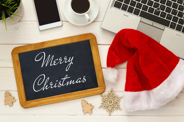 Online christmas holiday shopping concept