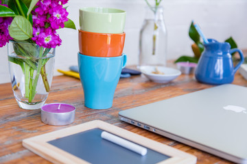 Beautiful Work Desk Still Life