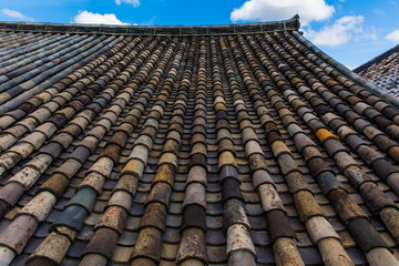 世界遺産　元興寺の古代瓦　禅室