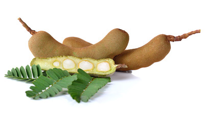 Tamarind isolated on white background