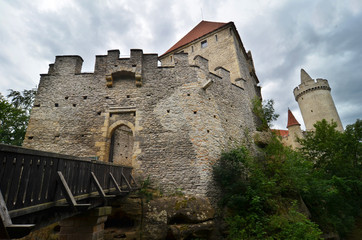 Fototapeta na wymiar medieval castle Kokori, Czech republic