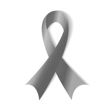 Grey ribbon , symbol of borderline personality disorder, diabete
