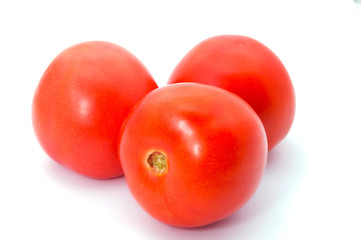 Tomatos isolated on white background
