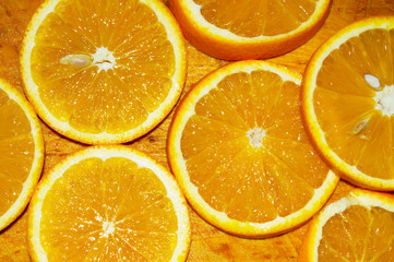 Healthy food, background. Orange