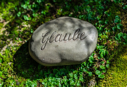 Grabdekoration Glaube Trauer Karte 