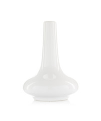 white vase isolated on white background