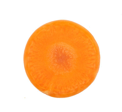 carrot slice isolated